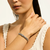 Model wearing Icon Bracelet 6.5 mm sterling silver with diamond accent BUP9909042DI