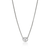 John Hardy JH Lovestruck necklace in reclaimed sterling silver with 1.25 TCW lab-grown diamond, front view