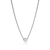 JH Lovestruck necklace in reclaimed sterling silver with 0.75 TCW lab-grown diamond, front view