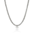 Rear view of silver Heishi pendant necklace with diamond accent