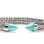 John Hardy Spear 50 Flex Cuff – Sterling Silver with Turquoise [CBS987961TQ]