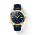 Tissot Gentleman Powermatic 80 Silicium 40 mm – Blue Dial & 18K Yellow-Gold Bezel with Blue Leather Strap [T927.407.46.041.01]