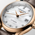 Longines Master Collection Automatic 25.5 mm Silver Opaline Dial 18K Rose Gold Blue Alligator Strap [L2.128.8.87.3]