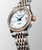 Longines Record Automatic 26 mm White Mother-of-Pearl Dial Steel & 18K Rose Gold Bracelet with Diamonds [L2.320.5.89.7]