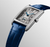 Longines DolceVita Quartz Silver Diamond Dial Steel Case Blue Alligator Strap [L5.512.0.71.7]