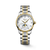 Longines Master Collection Moonphase Automatic 34 mm White Mother-of-Pearl Diamond Dial Stainless Steel & 18K Yellow Gold Cap Bracelet [L2.409.5.87.7]