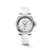 Longines Conquest Automatic 34 mm White Mother-of-Pearl Diamond Dial White Rubber Strap [L3.430.0.87.9]