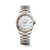 Longines Master Collection Automatic 34 mm White Mother-of-Pearl Diamond Dial Two-Tone Stainless Steel & 18K Rose Gold Cap Bracelet [L2.357.5.89.7]