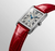 Longines DolceVita Silver “Flinqué” Dial With Diamond-Set Bezel Red Alligator Leather Strap Quartz 20.80 × 32.00 mm [L5.255.0.71.5]