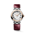Longines PrimaLuna Silver Dial Steel & 18K Rose Gold Bezel Bordeaux Strap Automatic 34 mm [L8.124.5.71.2]