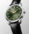 Longines Conquest Heritage Automatic 40 mm Green Lacquered Polished Dial Alligator Strap [L1.650.4.02.2]