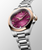 Longines Conquest Automatic Sunray Purple Dial Stainless Steel & 18 k Rose Gold Bracelet 34 mm [L3.430.5.98.6]