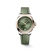 Longines Conquest Automatic Sunray Green Dial Stainless Steel & 18 k Pink Gold Cap Case Green Rubber Strap 34 mm [L3.430.5.02.9]