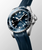 Longines HydroConquest GMT Automatic Sunray Blue Dial Blue Rubber Strap Stainless Steel & Ceramic Bezel 41 mm [L3.790.4.96.9]
