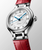 Longines PrimaLuna Automatic White Mother-of-Pearl Dial with Diamond Markers Red Alligator Strap 34 mm [L8.124.4.87.2]