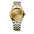 Longines Flagship Classic Automatic Gilt Diamond Dial Steel & Yellow PVD Bracelet 40 mm [L4.984.3.38.7]