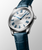 Longines Master Collection Automatic Opaline Silver Dial Blue Steel Hands Blue Alligator Strap 42 mm [L2.893.4.79.2]