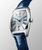 Longines Evidenza Automatic Silver Dial Blue Roman Numerals Blue Alligator Strap Tonneau Case [L2.142.4.70.2]