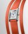Longines Mini DolceVita Quartz Opaline Ivory Dial, Orange Leather Strap 21.5 × 29 mm [L5.200.4.75.8]