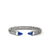 John Hardy Spear 50 Flex Cuff Bracelet – Sterling Silver with Lapis Lazuli 8.9 mm [CMS987961LPZ]