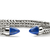 John Hardy Spear 50 Flex Cuff Bracelet – Sterling Silver with Lapis Lazuli 8.9 mm [CMS987961LPZ]
