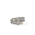 John Hardy Spear Triple Tier Ring – Sterling Silver & 14k Yellow Gold with Diamonds [RZZP986812DI]