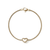 John Hardy JH Essential Heart Bracelet – 14k Yellow Gold with Diamonds 1.8 mm [BUGGX989642DI]