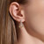 JH Essential Heart Drop Earrings – Silver & 14K Gold with Diamonds [EZZP989712DI]