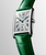 Longines DolceVita Quartz Silver Flinqué Dial Roman Numerals Green Alligator Strap 23.30 × 37 mm [L5.512.4.71.A]