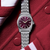 King Seiko 36mm Automatic Burgundy Dial Steel Bracelet [SPB461J1]