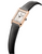 Baume & Mercier Hampton 28 × 17.75 mm Quartz Silver Dial 4N Gold PVD Case Steel Bracelet [10861]
