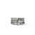 John Hardy Icon Stud Triple Row Ring Sterling Silver Diamonds [RBP972012DI]