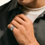 John Hardy Icon Stud Ring Sterling Silver Diamonds 11.5MM [RBP972142DI]