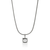 John Hardy Icon Stud Pendant Necklace Sterling Silver Diamonds 2.5MM [NBP972162DI]