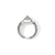 John Hardy Icon Stud Ring Sterling Silver Diamonds 9MM [RBP972022DI]