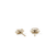 John Hardy Icon Stud Earrings 14K Yellow Gold Diamonds 5MM [EGGX972072DI]