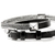 John Hardy Icon Stud Wrap Bracelet Sterling Silver & Black Leather 6MM [BU97211BL]