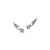 John Hardy Naga Earrings Sterling Silver & Diamonds [EBP603992DI]