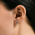 John Hardy Naga Earrings Sterling Silver & Diamonds [EBP603992DI]