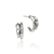 John Hardy Naga Hoop Earrings Sterling Silver 16 mm [EB60413]