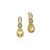 John Hardy Artisan Series Earrings 18K Yellow Gold Paraiba Blue Tourmaline & Tsavorite [EGS895304YBYS]