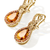 John Hardy Artisan Series Surf Drop Earrings 18K Yellow Gold Madeira Citrine & Sapphire [EGS895304MIYS]