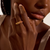 John Hardy Artisan Series Surf Ring 18K Yellow Gold Orange & Yellow Sapphire [RGS02335YSOS]