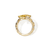 John Hardy Artisan Series Ring 18K Yellow Gold White Diamond & Yellow Beryl [RGS604181YBDI]