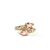 John Hardy Artisan Series Naga Ring 18K Yellow Gold Morganite & White Diamond [RGS604181MRDI]