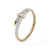 John Hardy Artisan Series Spear Flex Cuff 18K Yellow Gold Diamond Bracelet [BGP023099WDI]