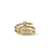 John Hardy Artisan Series Spear Wide Ring 18K Yellow Gold Diamond Ring [RGP023111WDI]