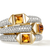 John Hardy Artisan Icon Stud Ring 18K Yellow Gold Gemstones Ring [RGS972281MCIDI]