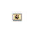 COMPOSABLE CLASSIC PLATES STEEL , ENAMEL AND 18K GOLD PAW PRINT