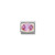 COMPOSABLE CLASSIC FACETED CUBIC ZIRCONIA, STAINLESS STEEL AND 18K GOLD PINK